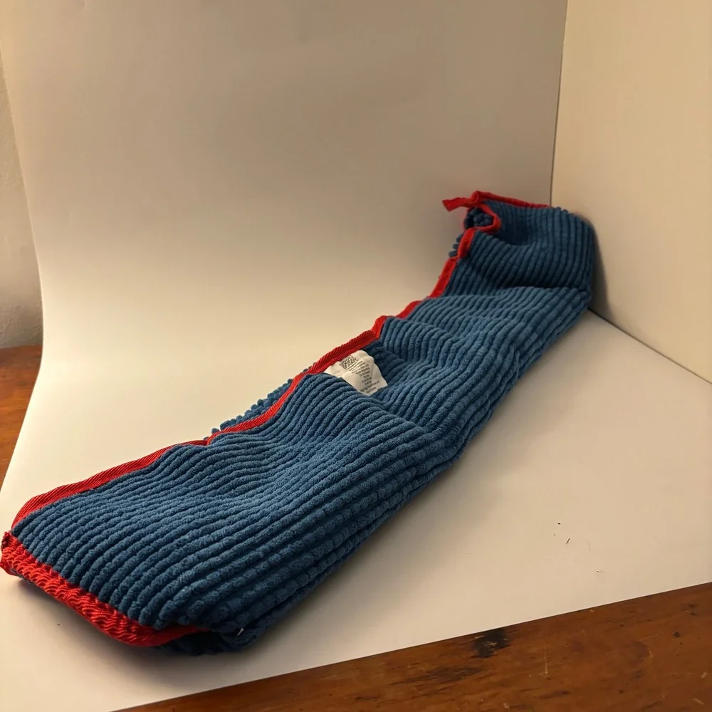 Soggy Doggy Super Shammy Blue Red Microfiber Pet Drying Towel Chenille Dog Cat
